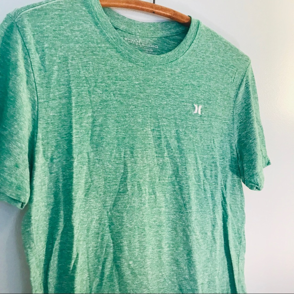 Hurley green heather shirt